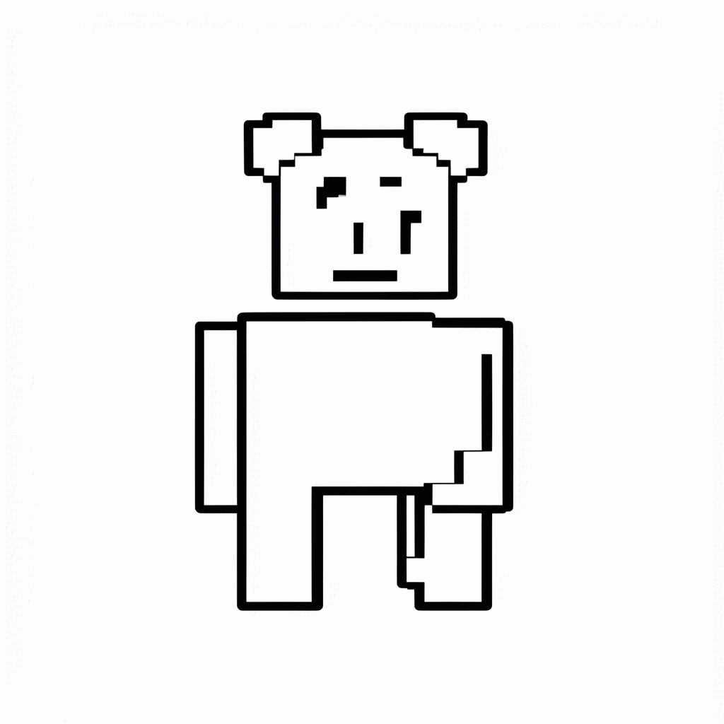 Desenho de Piggy Vilao Leitao para colorir e imprimir grátis em folha A4