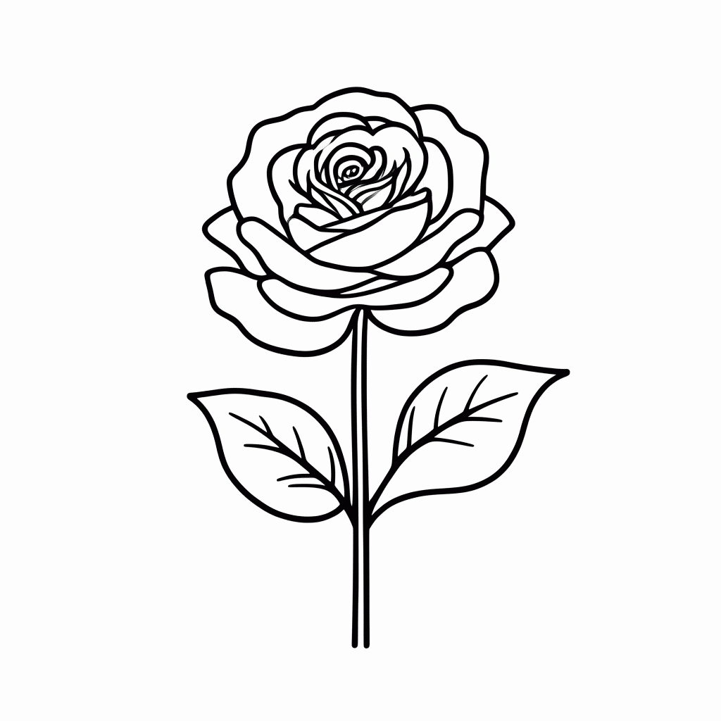 Desenho de Rosa Cha Aroma para colorir e imprimir grátis em folha A4