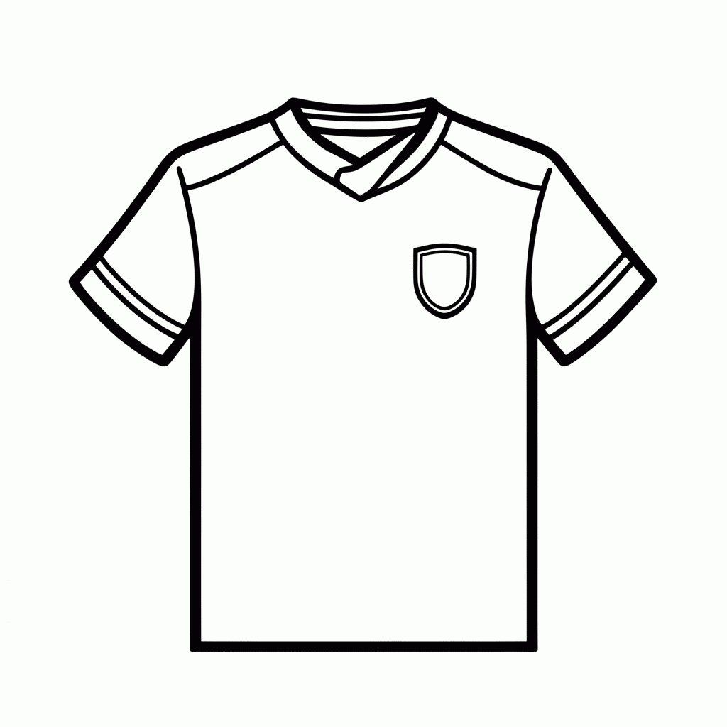 Desenho de Camisa Reserva da Alemanha para colorir e imprimir grátis em folha A4