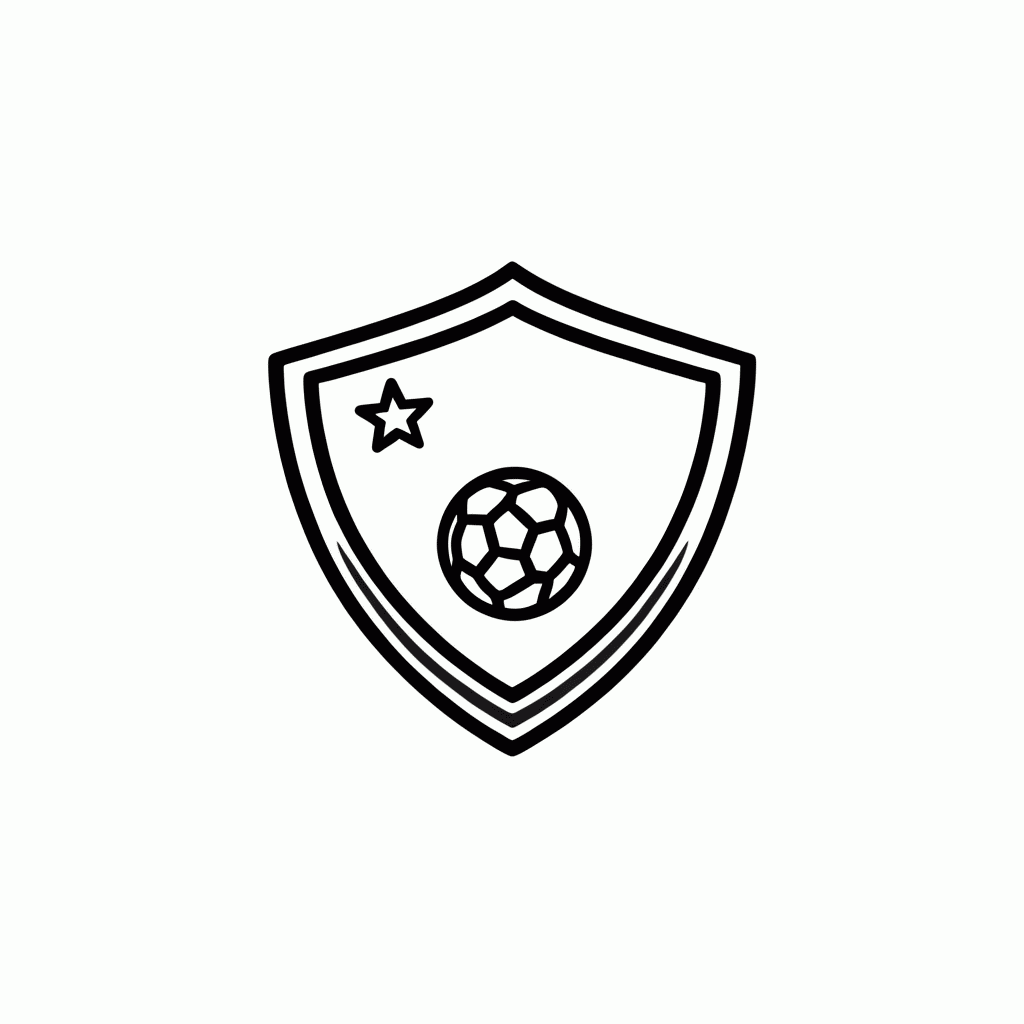 Desenho de Escudo da Seleção da Alemanha para colorir e imprimir grátis em folha A4