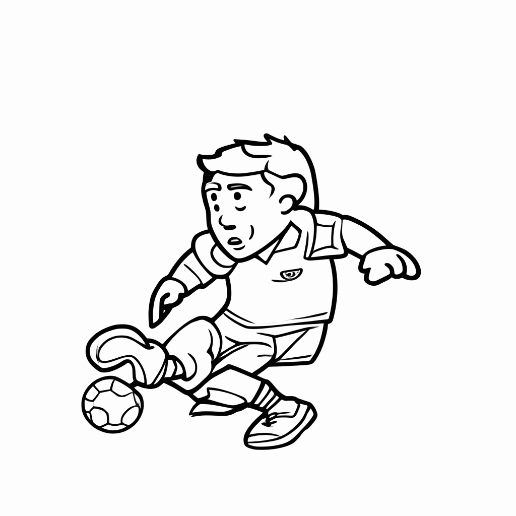 Desenho de Lionel Messi (Argentina) para colorir e imprimir grátis em folha A4