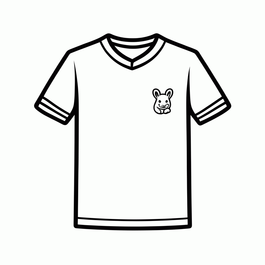 Desenho de Camisa Titular da Austrália para colorir e imprimir grátis em folha A4