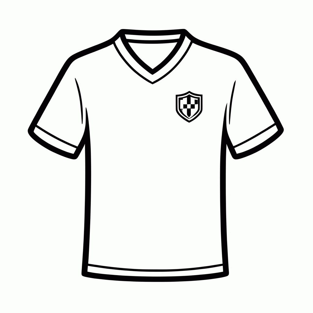 Desenho de Camisa Reserva da Áustria para colorir e imprimir grátis em folha A4