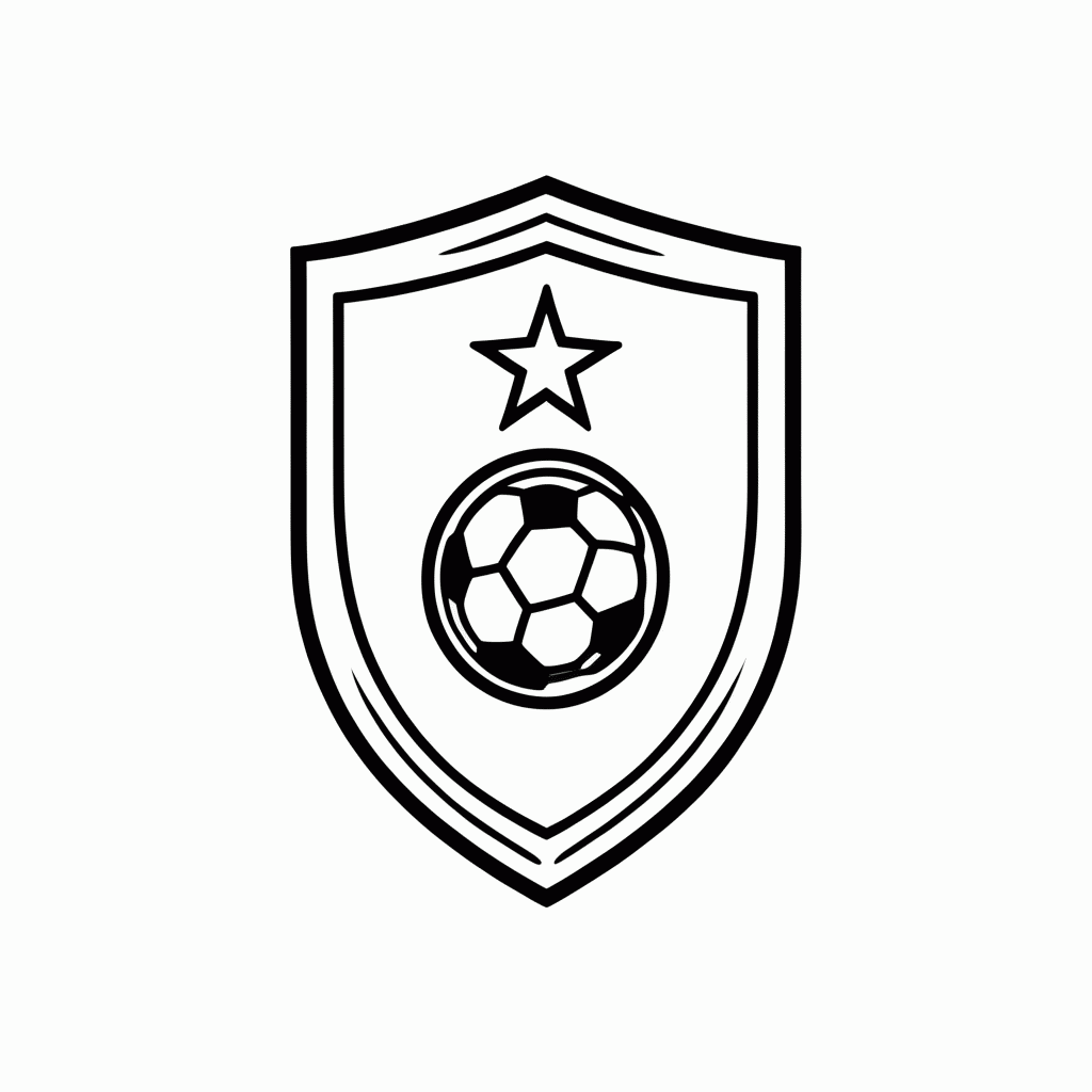 Desenho de Escudo da Seleção da Bósnia e Herzegovina para colorir e imprimir grátis em folha A4