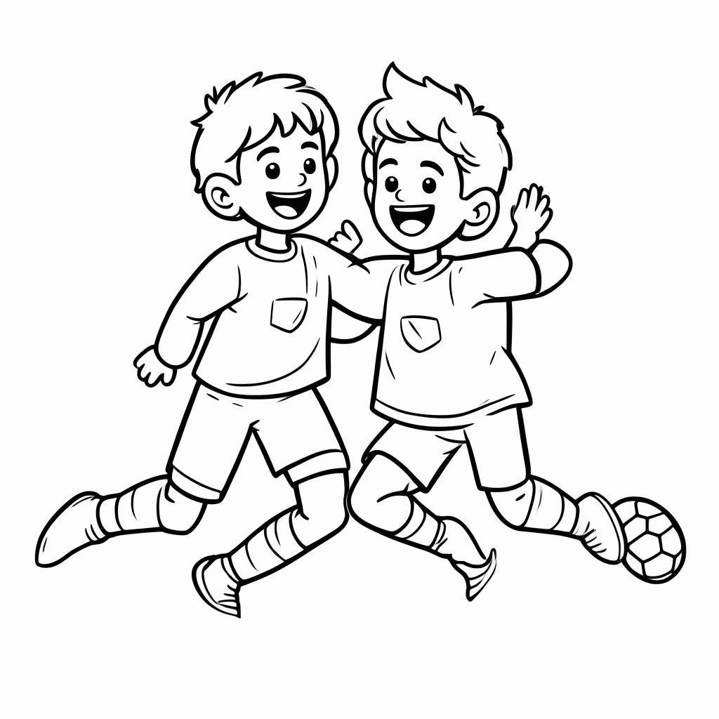 Desenho de Abraço da Comemoração para colorir e imprimir grátis em folha A4
