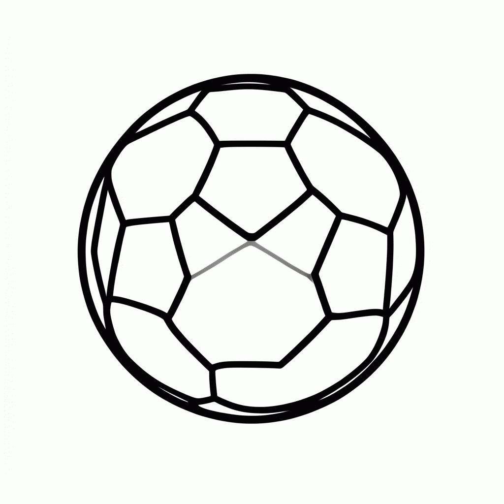 Desenho de Bola do Brasil para colorir e imprimir grátis em folha A4