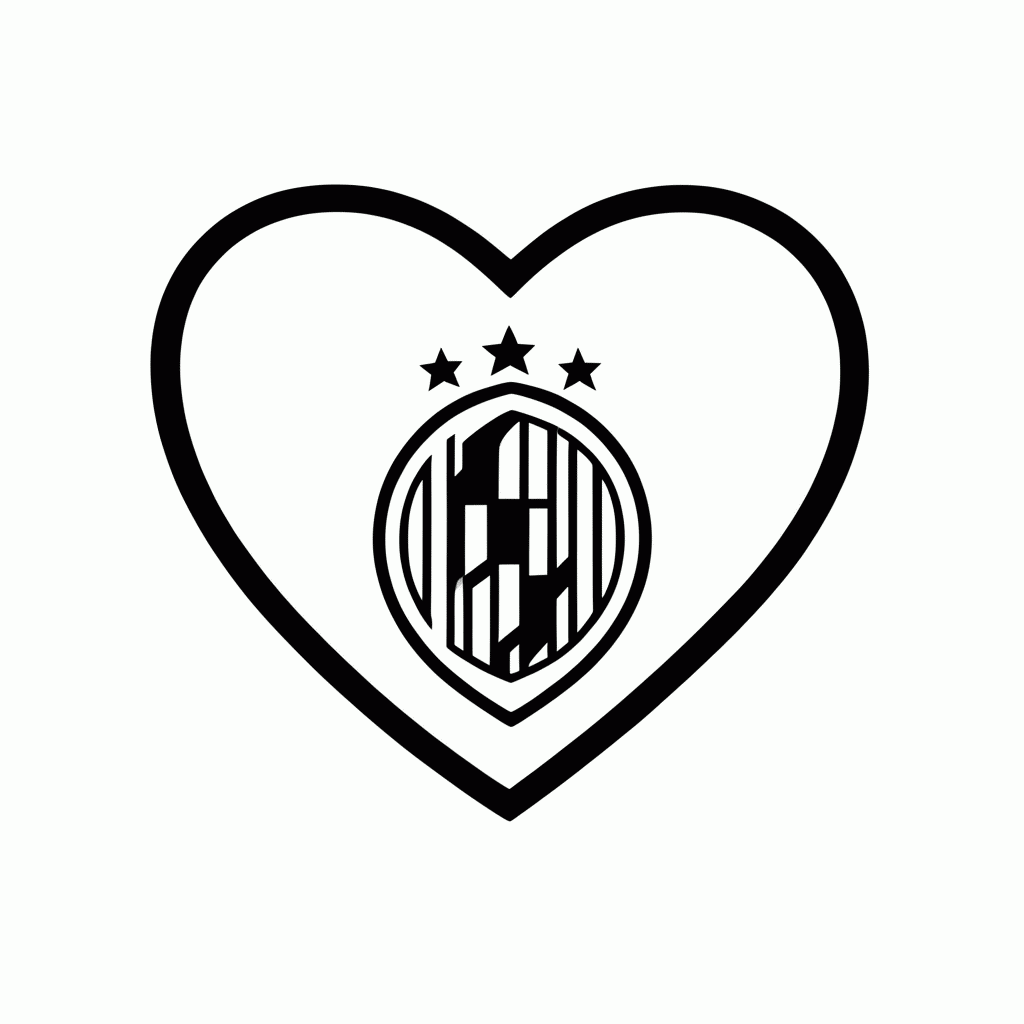 Desenho de Escudo da CBF no Coração para colorir e imprimir grátis em folha A4
