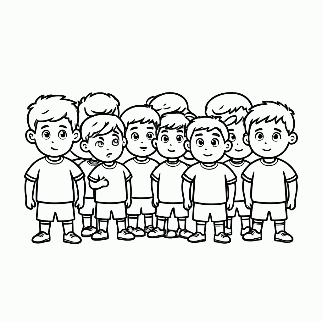 Desenho de Seleção Perfilada para a Foto para colorir e imprimir grátis em folha A4