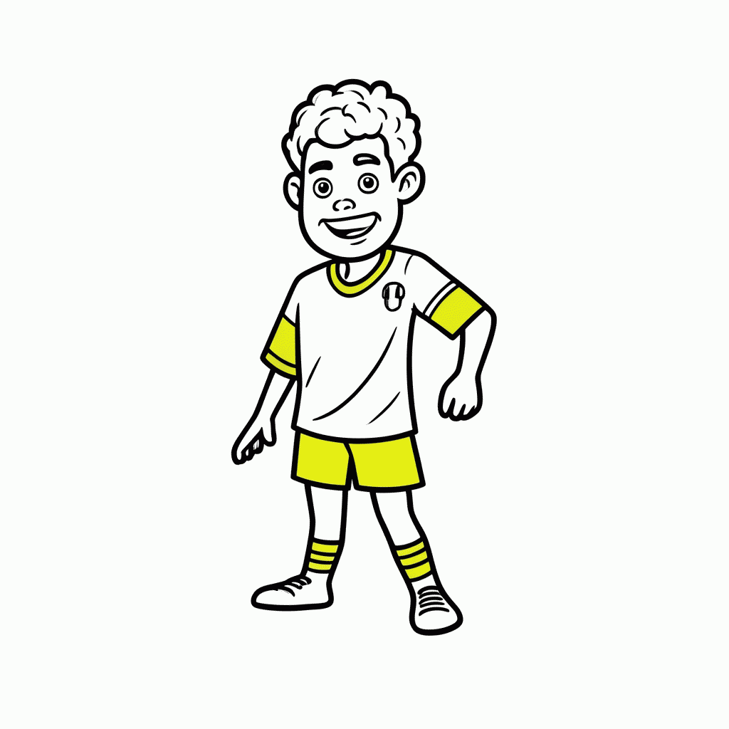 Desenho de Zico, o Galinho de Quintino para colorir e imprimir grátis em folha A4