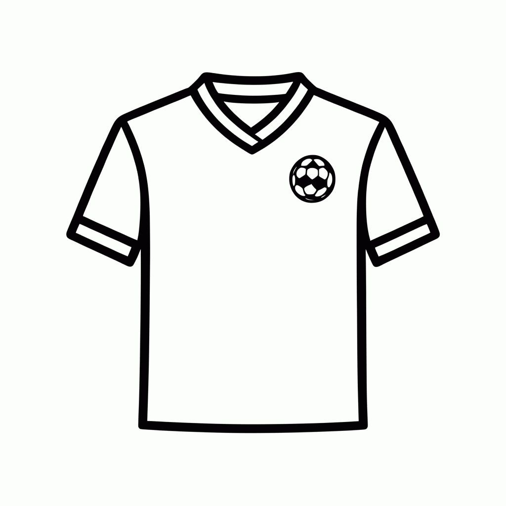 Desenho de Camisa Reserva do Canadá para colorir e imprimir grátis em folha A4