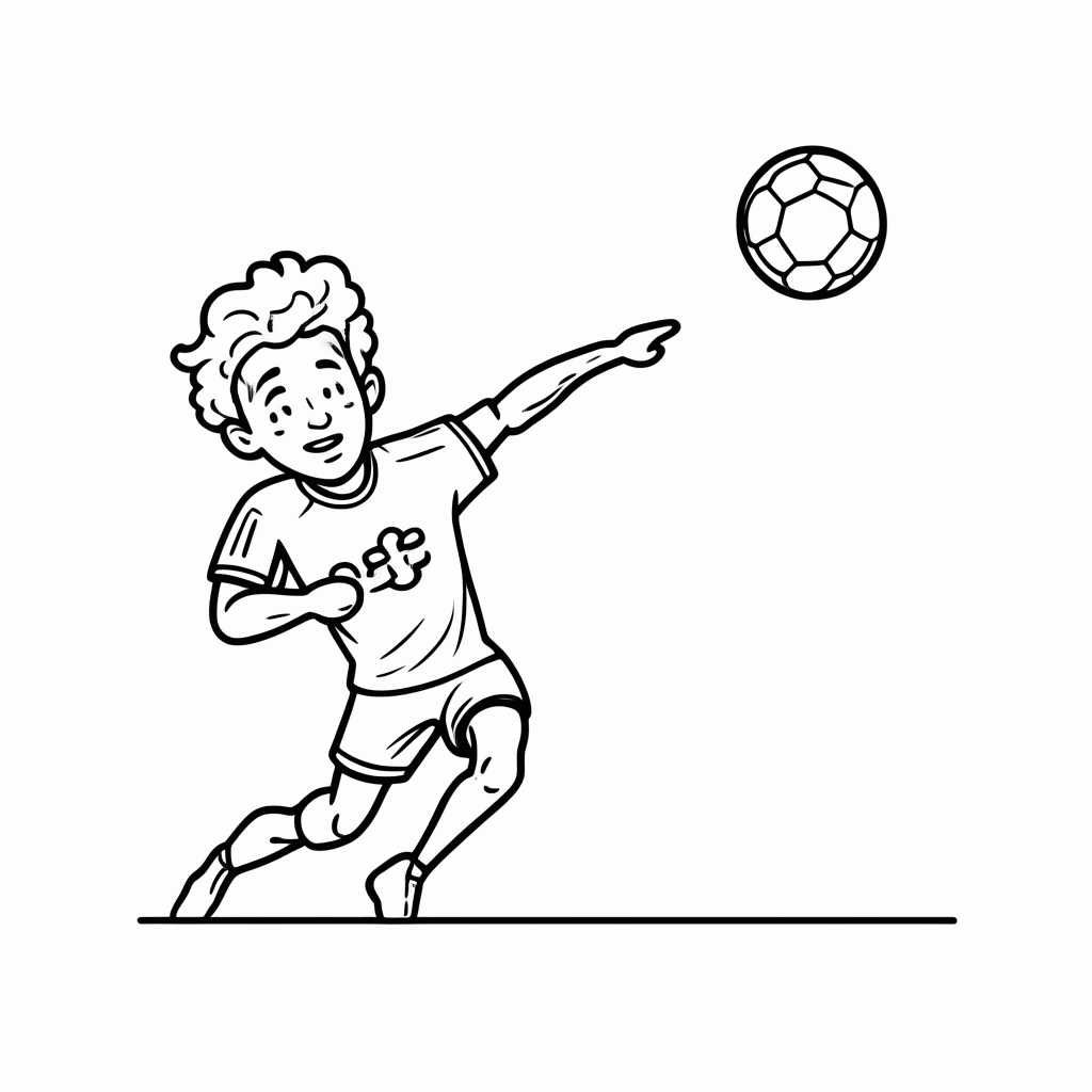 Desenho de James Rodríguez (Colômbia) para colorir e imprimir grátis em folha A4