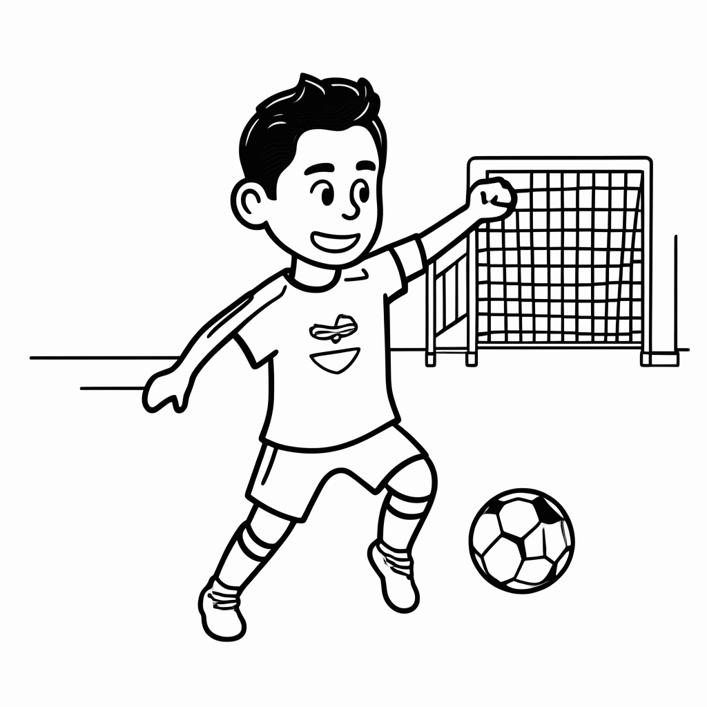 Desenho de Sébastien Haller (Costa do Marfim) para colorir e imprimir grátis em folha A4