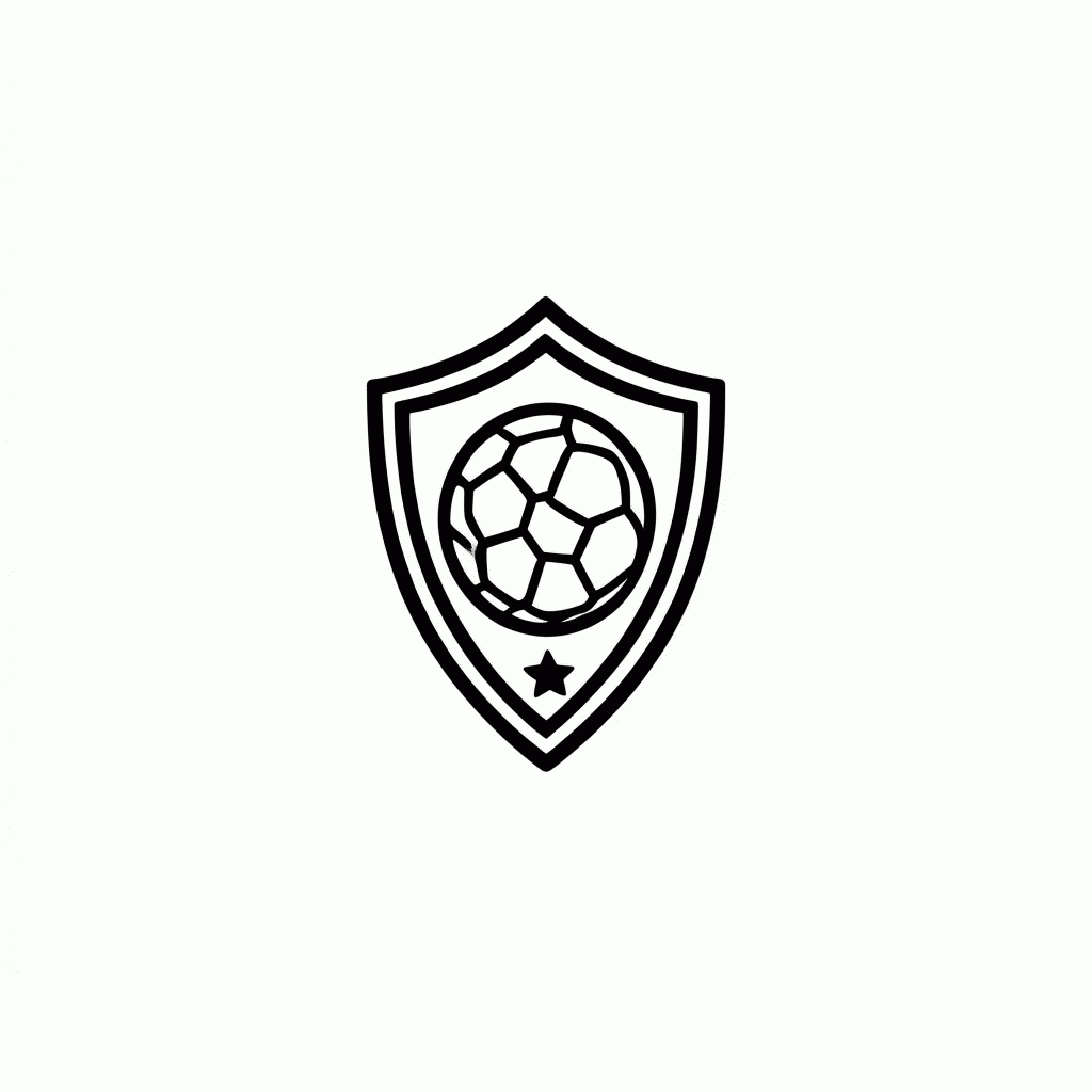 Desenho de Escudo da Seleção da Costa do Marfim para colorir e imprimir grátis em folha A4