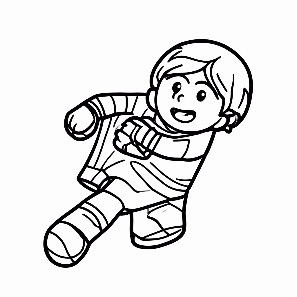 Desenho de Goleiro de Curaçao para colorir e imprimir grátis em folha A4
