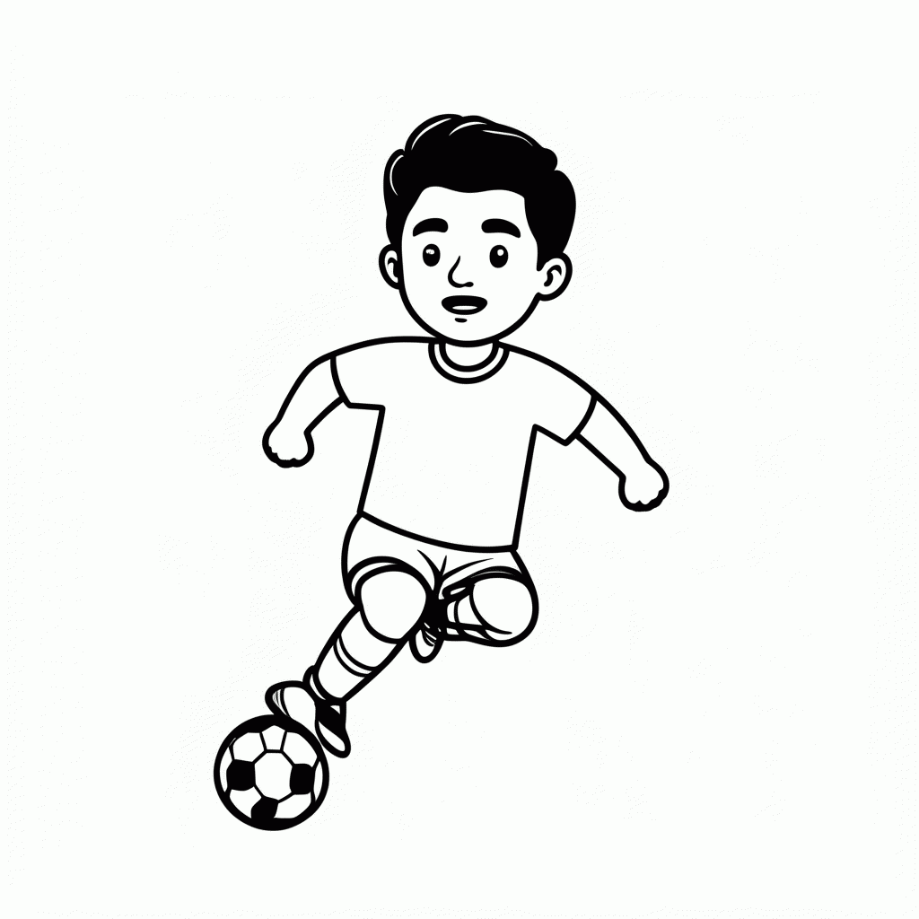 Desenho de Omar Marmoush (Egito) para colorir e imprimir grátis em folha A4