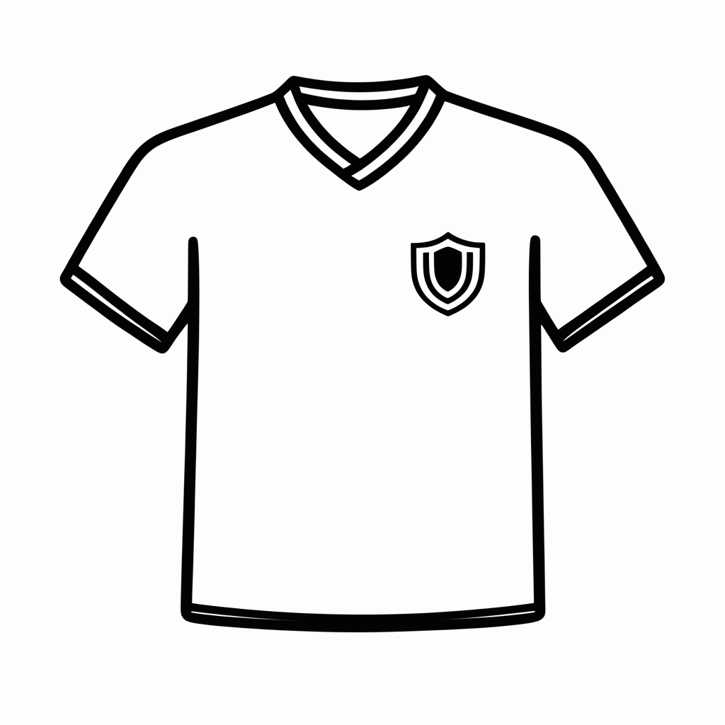 Desenho de Camisa Reserva da Escócia para colorir e imprimir grátis em folha A4