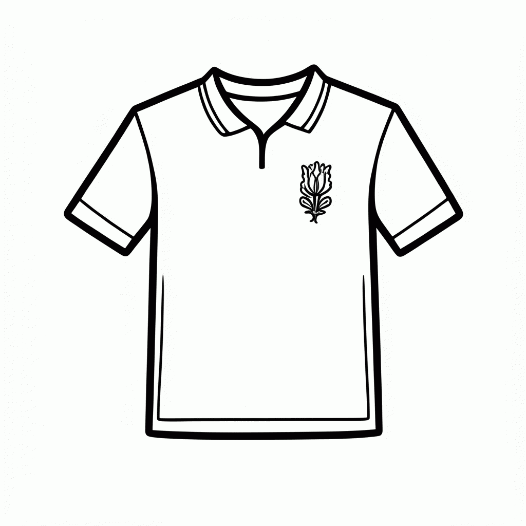 Desenho de Camisa Titular da Escócia para colorir e imprimir grátis em folha A4