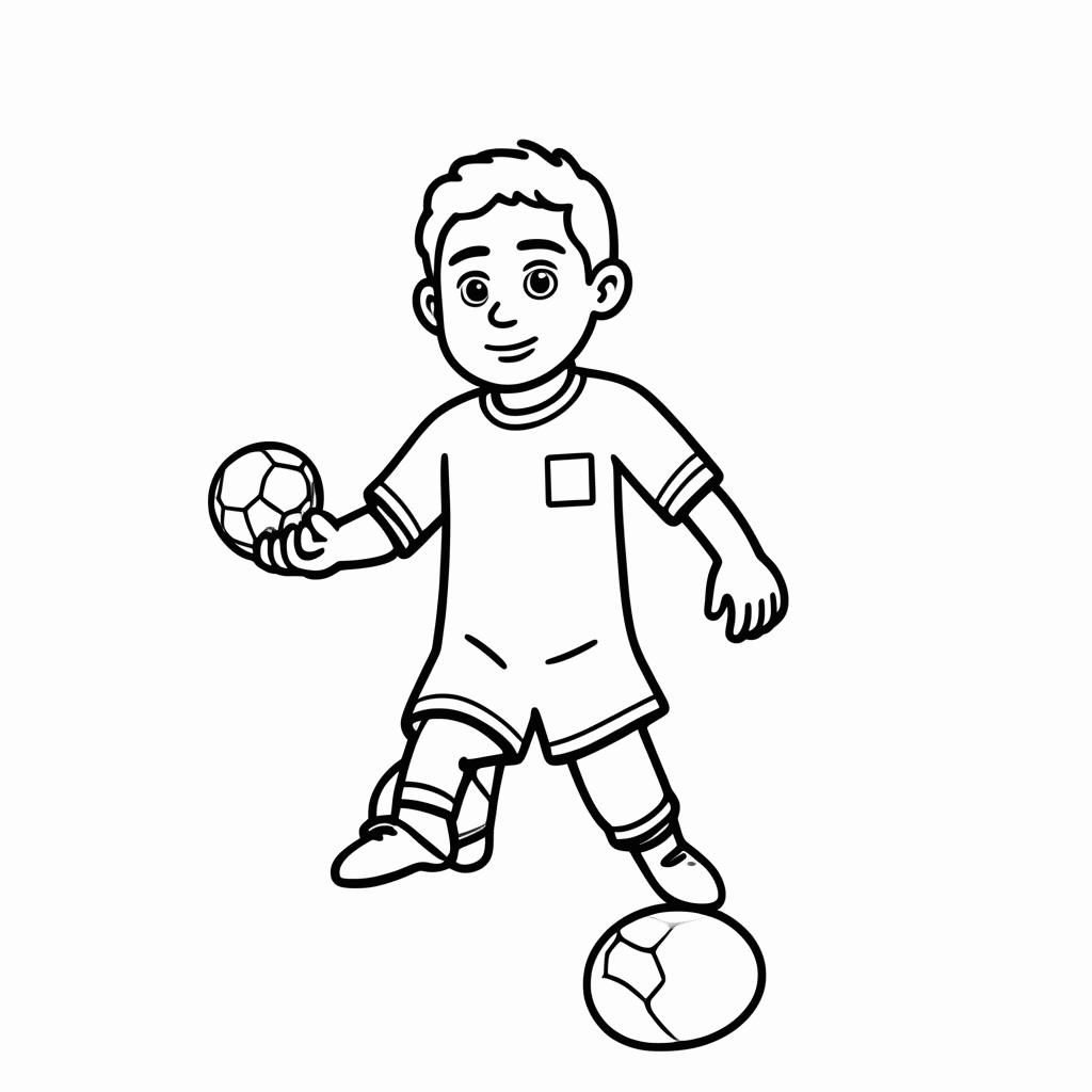 Desenho de Thomas Partey (Gana) para colorir e imprimir grátis em folha A4
