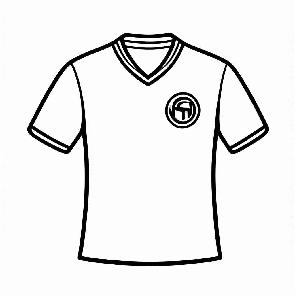 Desenho de Camisa Reserva da Holanda para colorir e imprimir grátis em folha A4