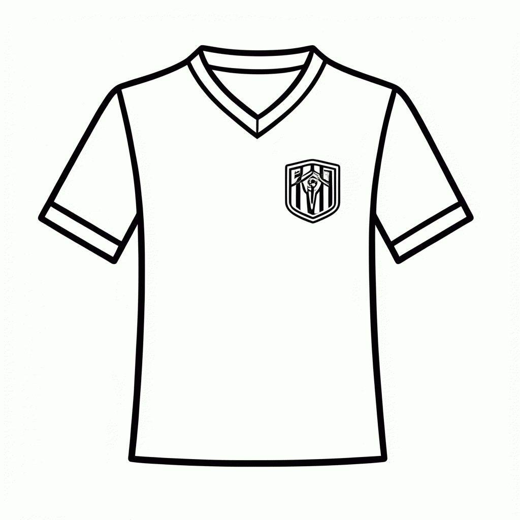 Desenho de Camisa Reserva do Irã para colorir e imprimir grátis em folha A4