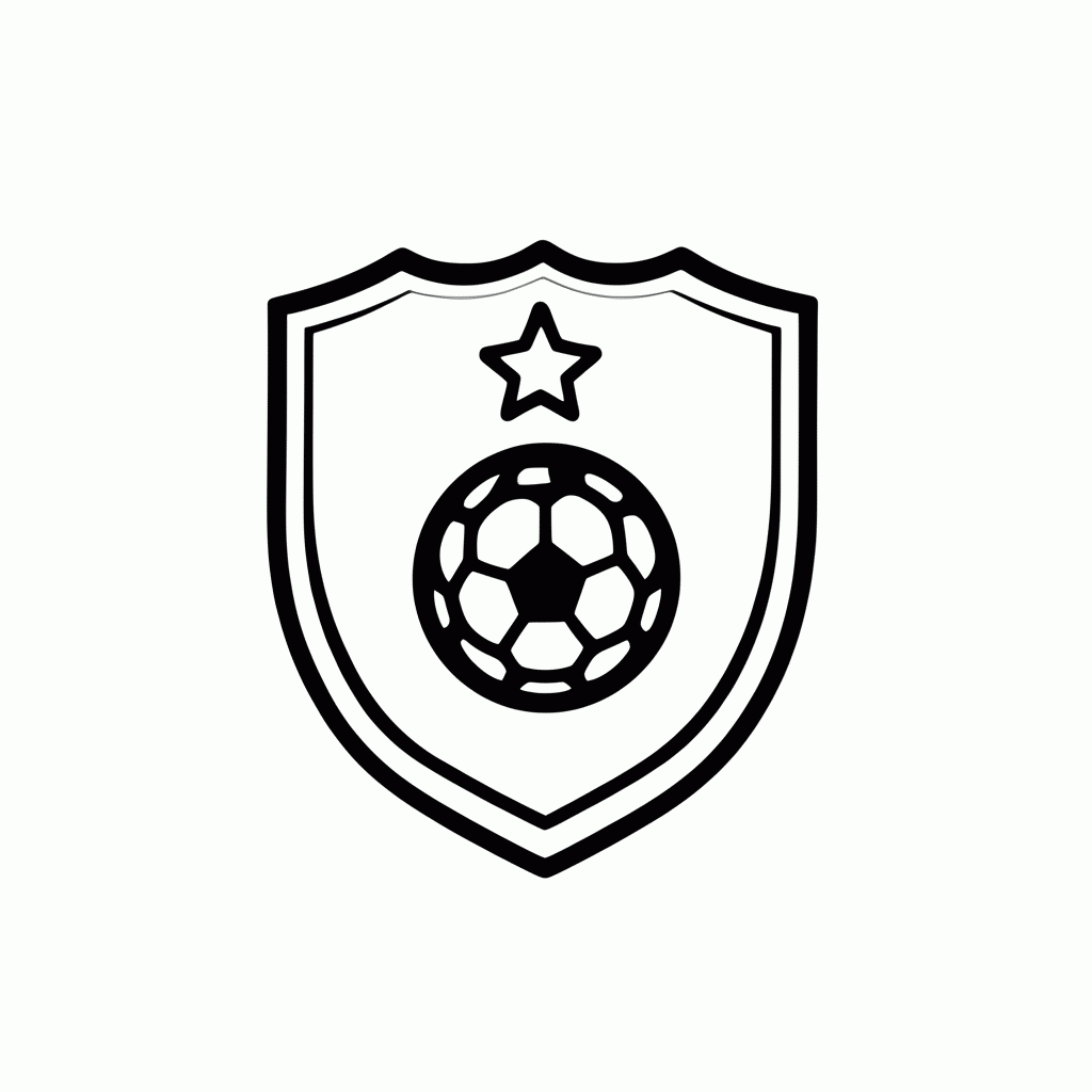 Desenho de Escudo da Seleção do Iraque para colorir e imprimir grátis em folha A4