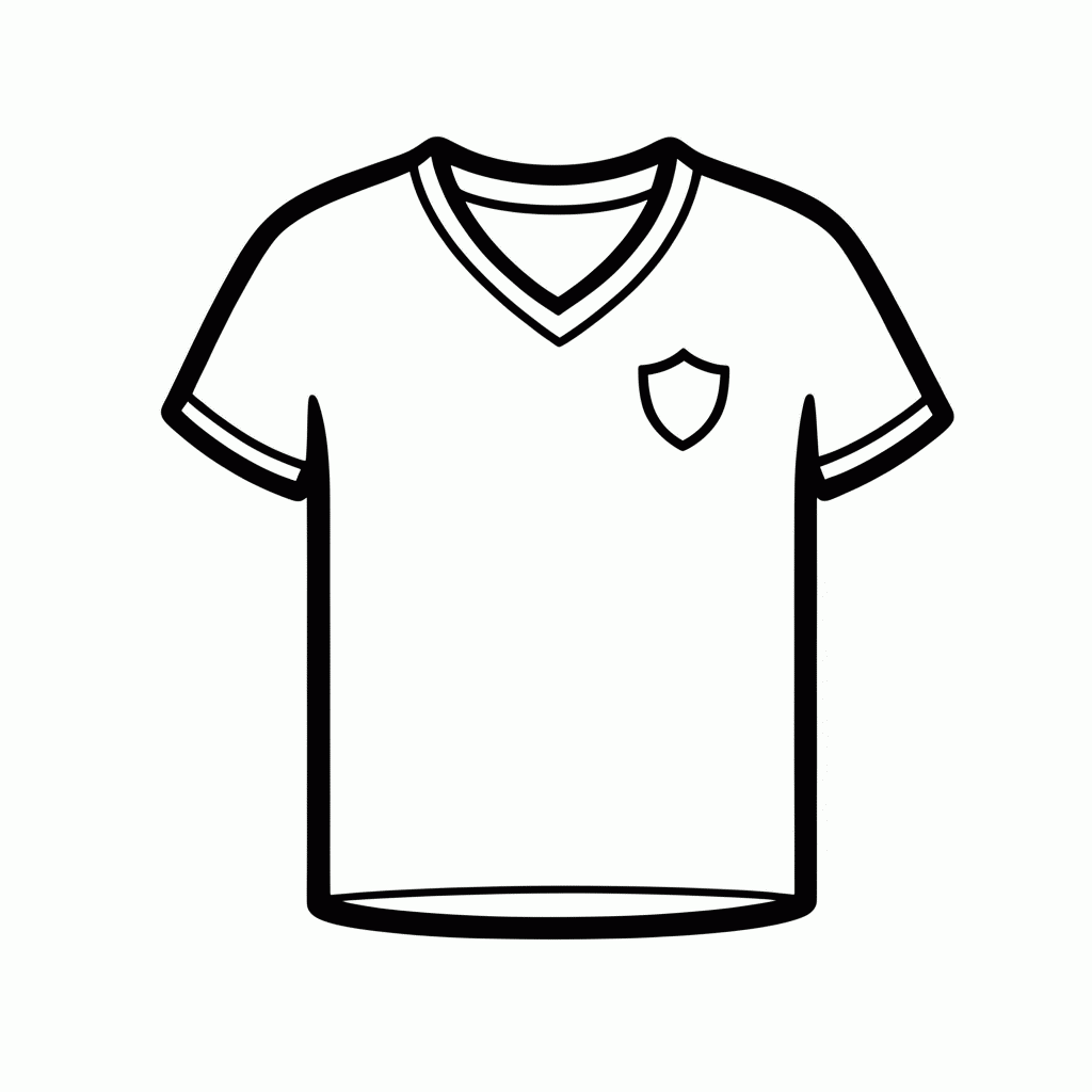 Desenho de Camisa Reserva do Japão para colorir e imprimir grátis em folha A4