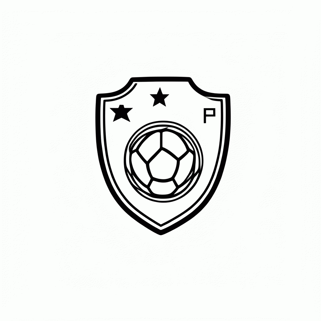 Desenho de Escudo da Seleção do Japão para colorir e imprimir grátis em folha A4