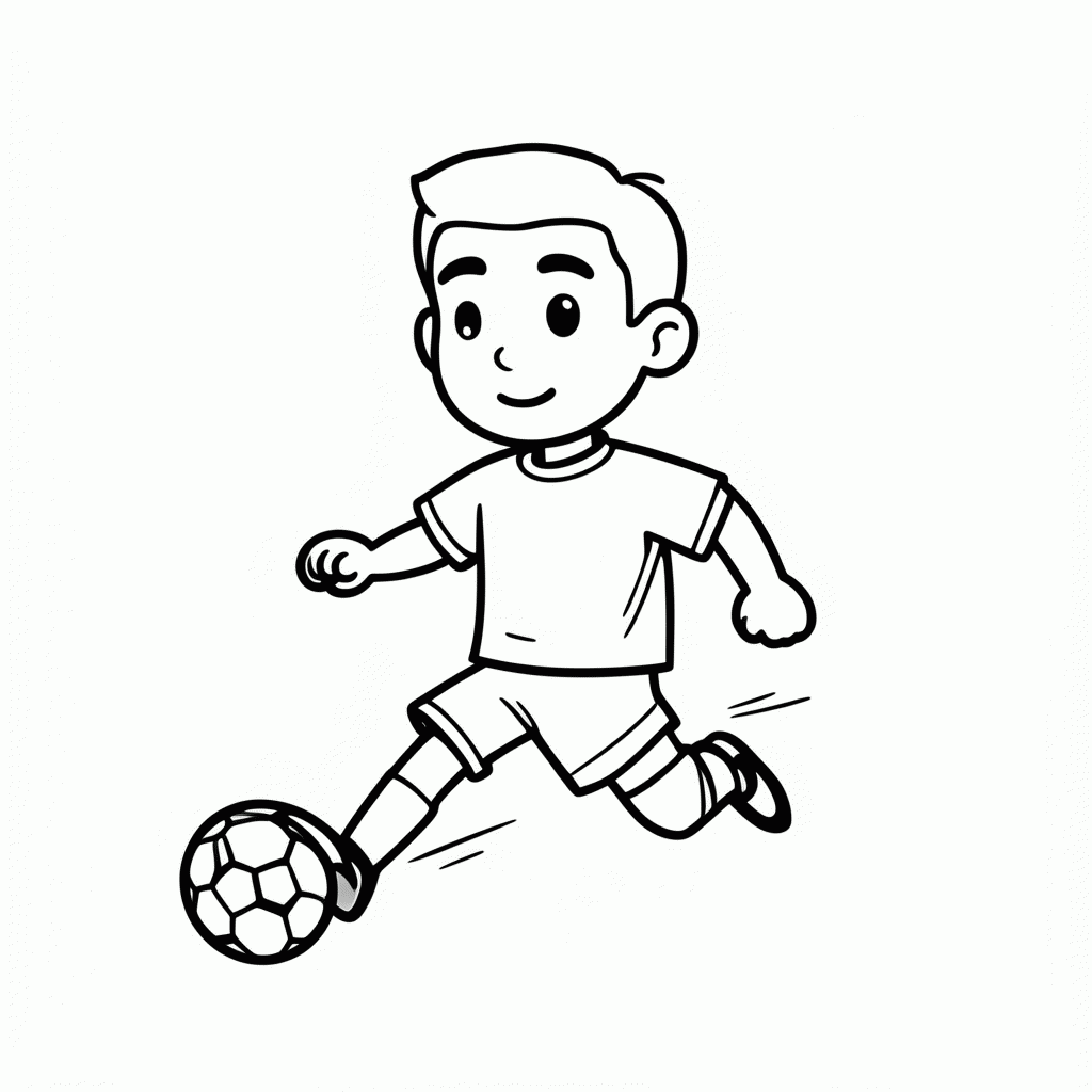 Desenho de Hirving Lozano (México) para colorir e imprimir grátis em folha A4