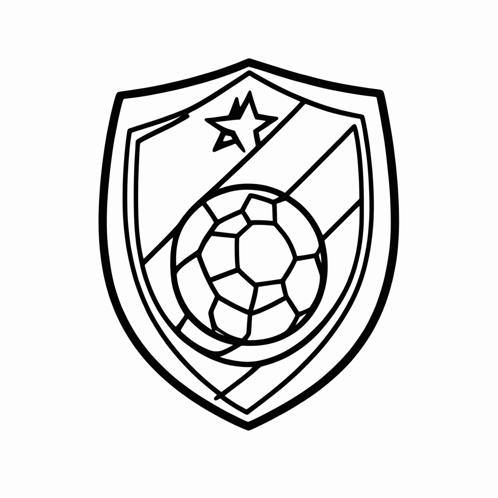 Desenho de Escudo da Seleção da Noruega para colorir e imprimir grátis em folha A4