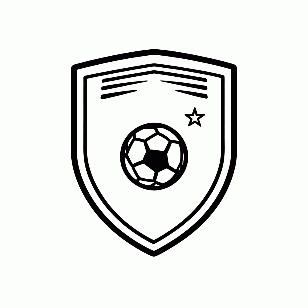 Desenho de Escudo da Seleção do Panamá para colorir e imprimir grátis em folha A4