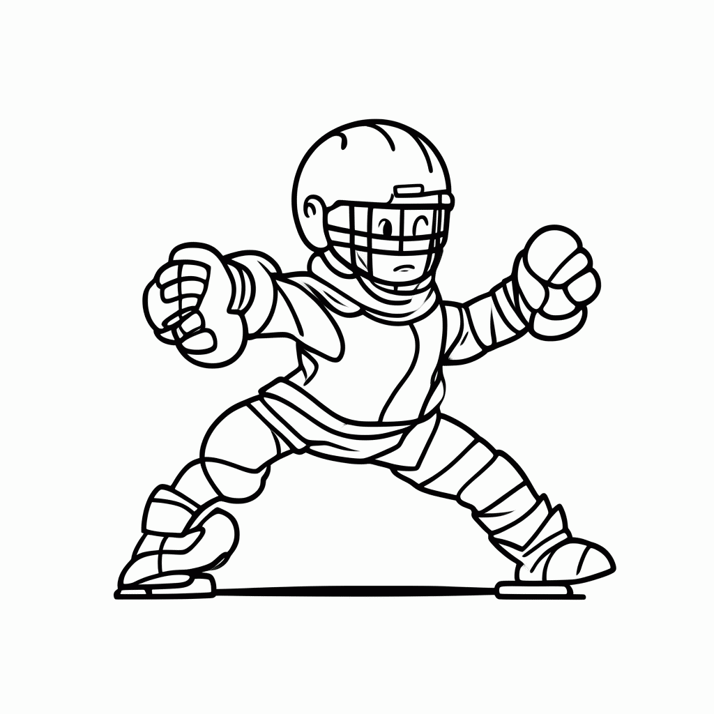 Desenho de Goleiro do Panamá para colorir e imprimir grátis em folha A4