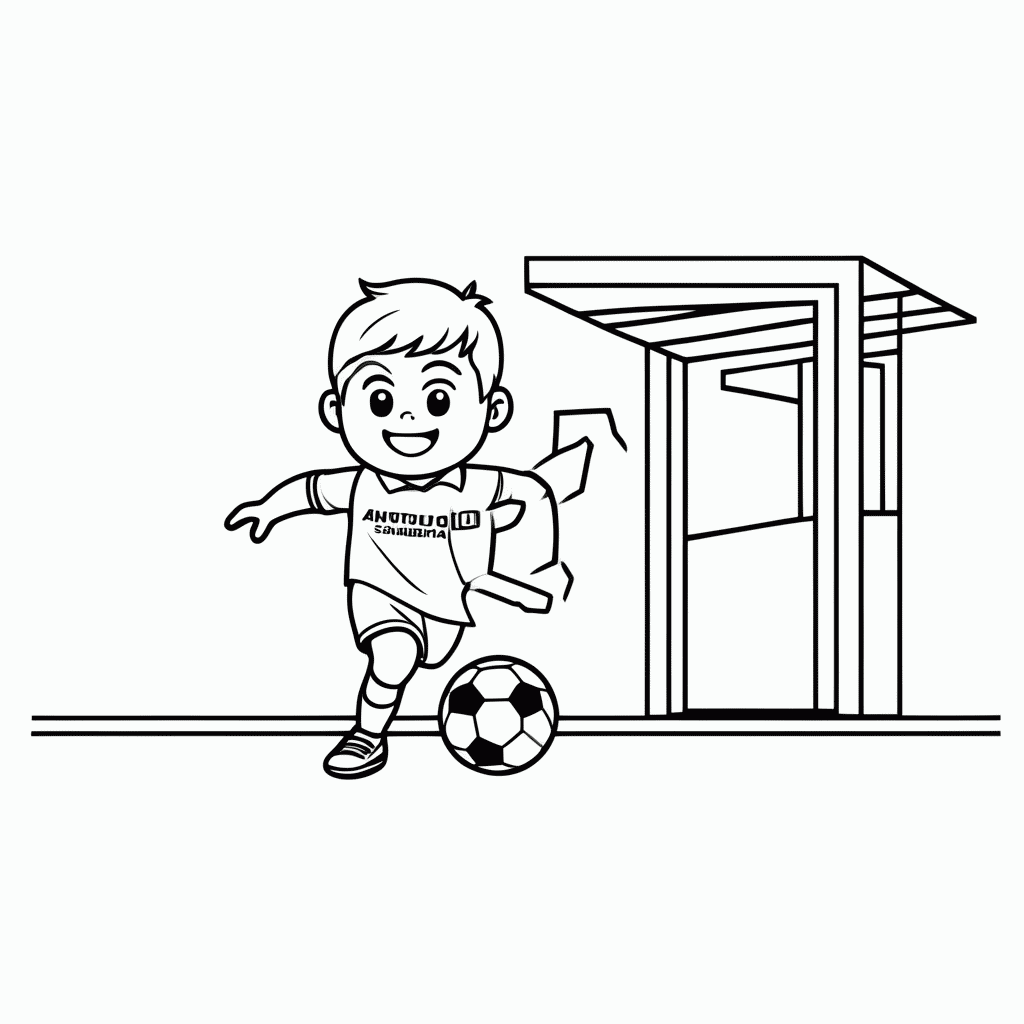 Desenho de Antonio Sanabria (Paraguai) para colorir e imprimir grátis em folha A4