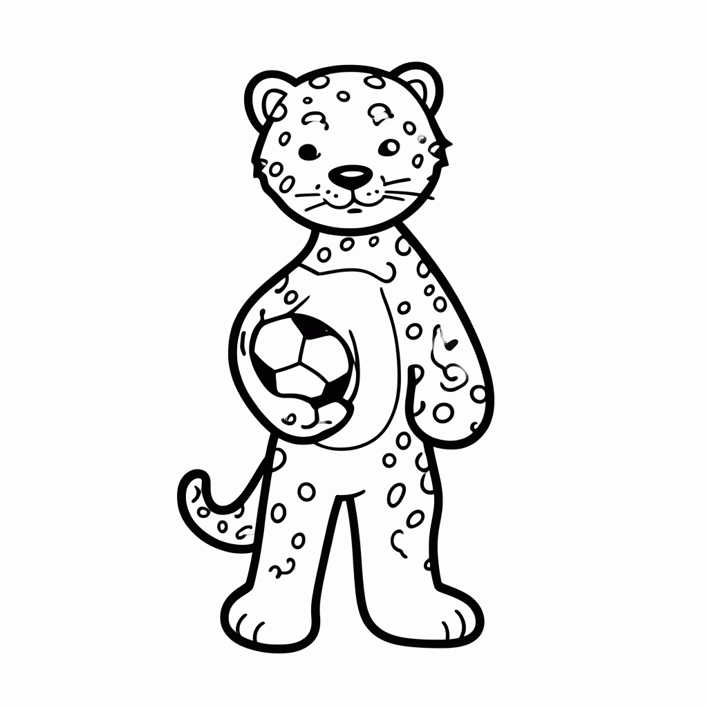 Desenho de Onça do Paraguai para colorir e imprimir grátis em folha A4