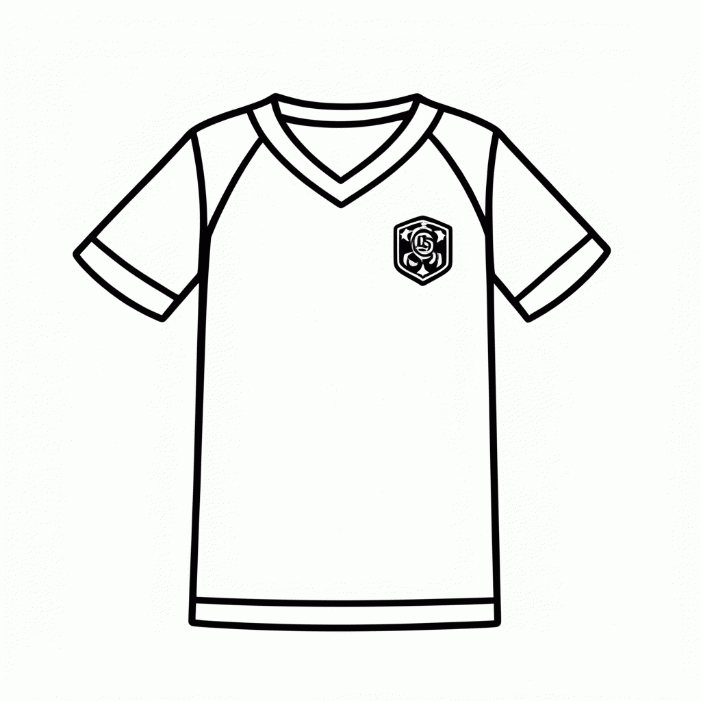 Desenho de Camisa Reserva de Portugal para colorir e imprimir grátis em folha A4