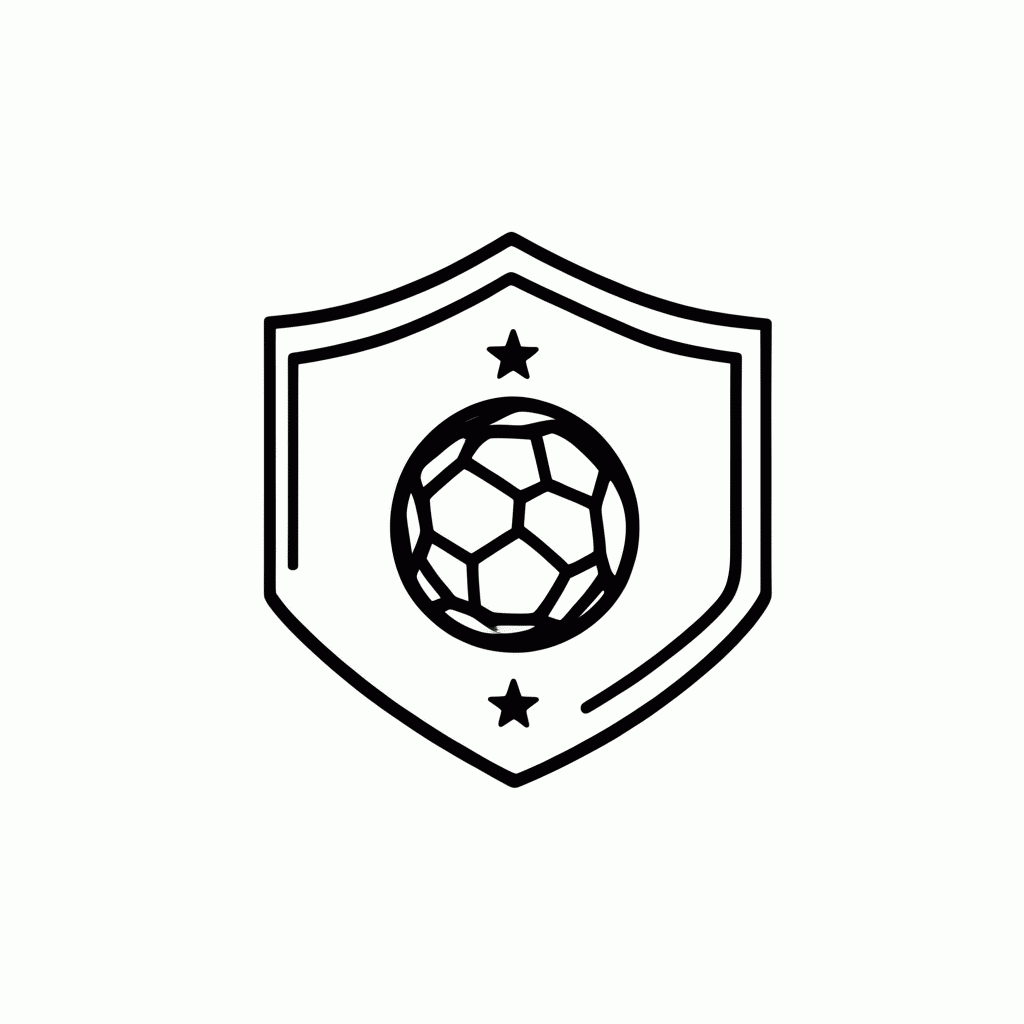 Desenho de Escudo da Seleção de Portugal para colorir e imprimir grátis em folha A4