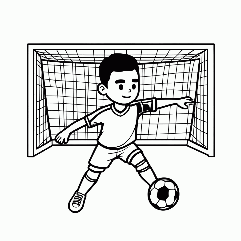 Desenho de Nicolas Jackson (Senegal) para colorir e imprimir grátis em folha A4