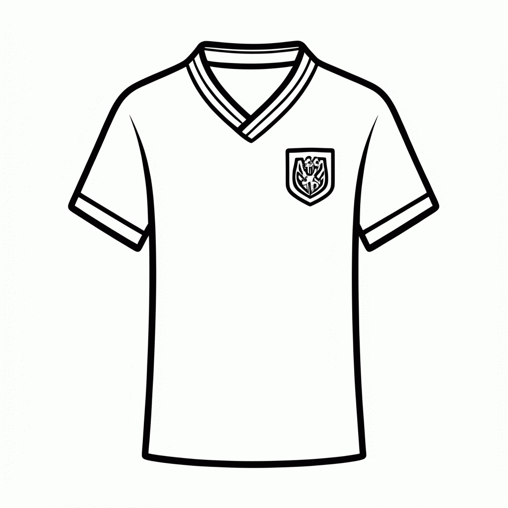 Desenho de Camisa Reserva da Suécia para colorir e imprimir grátis em folha A4