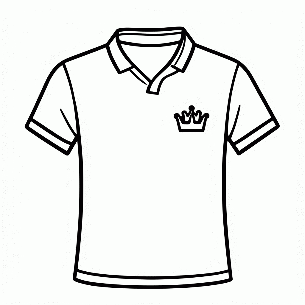 Desenho de Camisa Titular da Suécia para colorir e imprimir grátis em folha A4