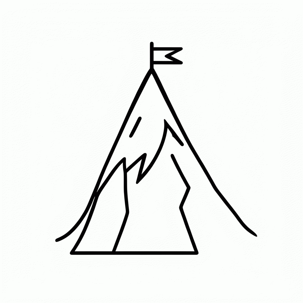 Desenho de Alpes Suíços para colorir e imprimir grátis em folha A4