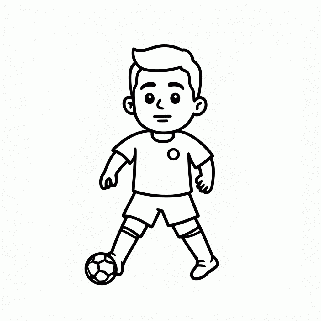 Desenho de Manuel Akanji (Suíça) para colorir e imprimir grátis em folha A4