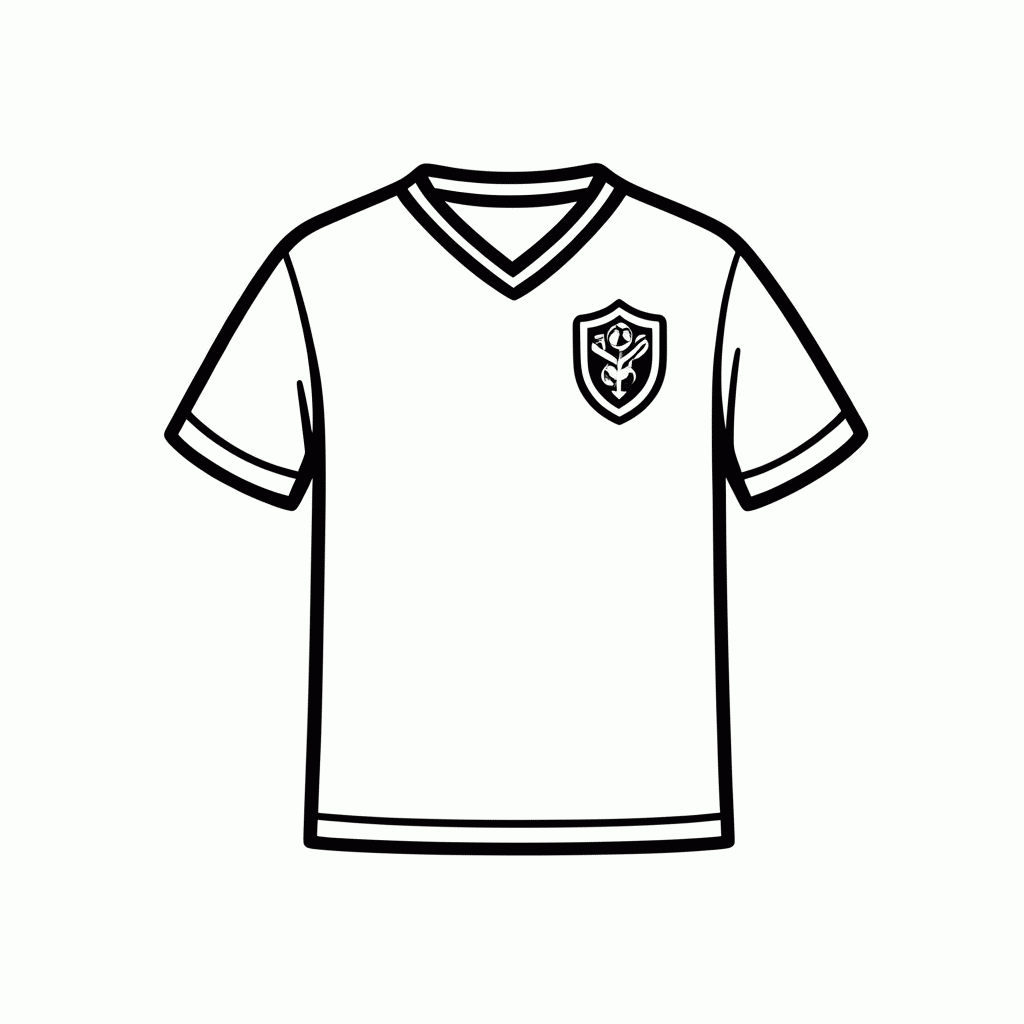 Desenho de Camisa Reserva da Turquia para colorir e imprimir grátis em folha A4