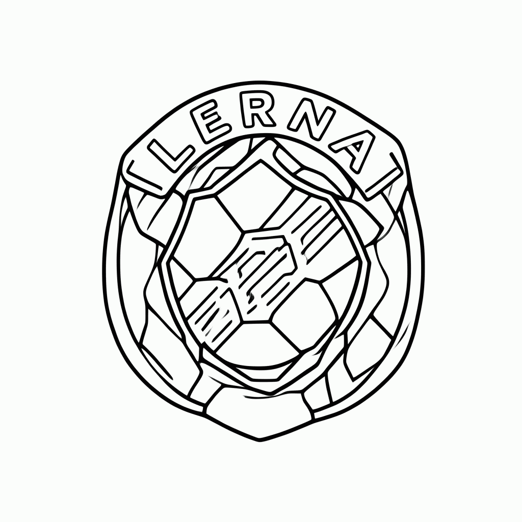 Desenho de Símbolo da Seleção Alemã para colorir e imprimir grátis em folha A4