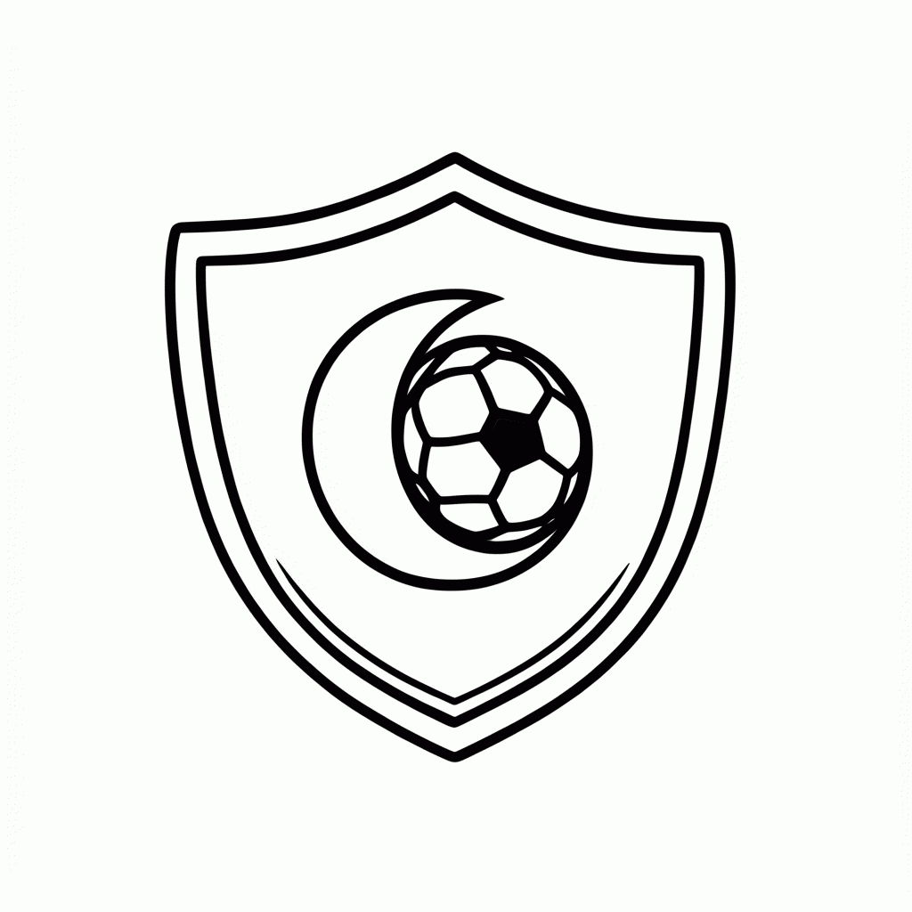 Desenho de Símbolo da Seleção da Argélia para colorir e imprimir grátis em folha A4