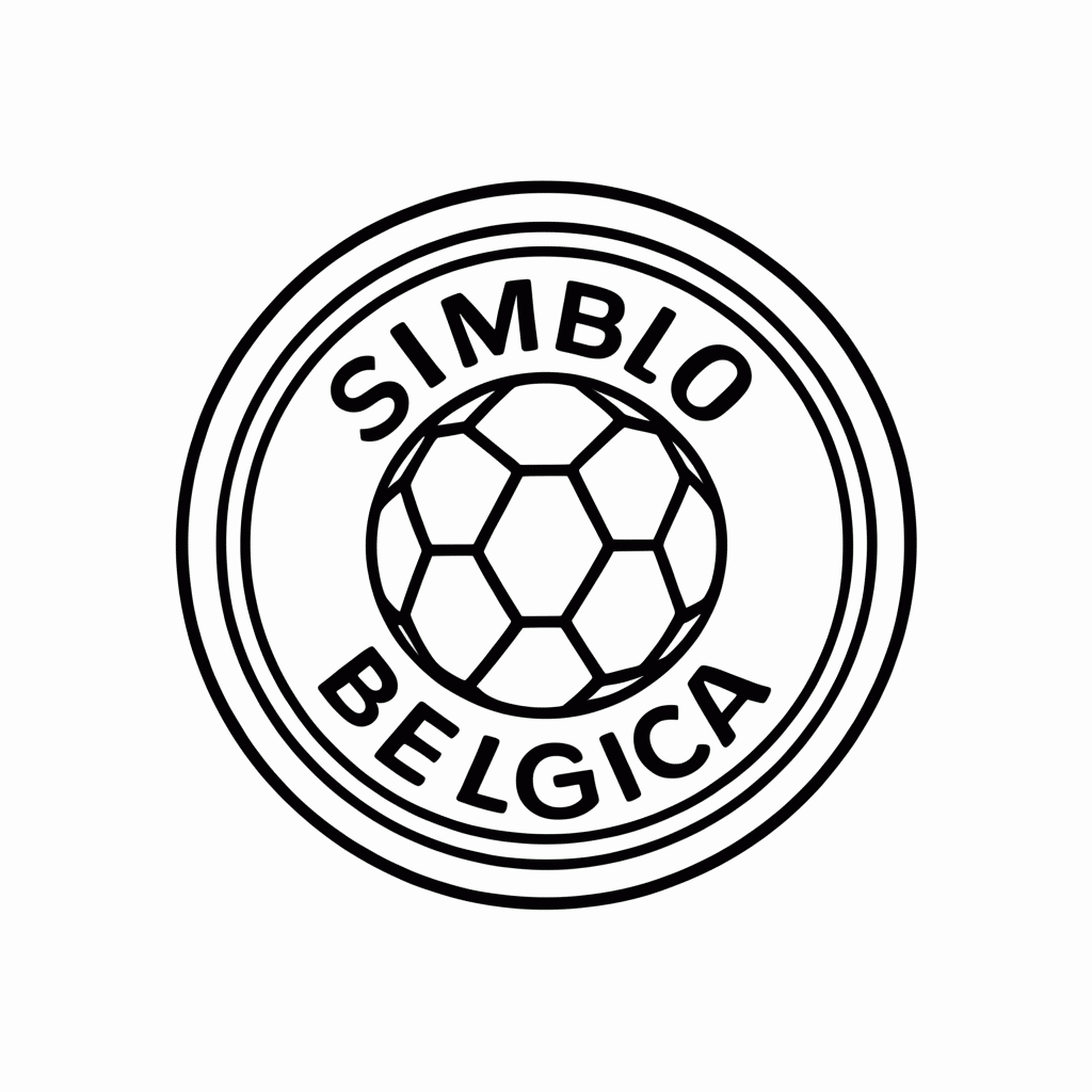 Desenho de Símbolo da Seleção Belga para colorir e imprimir grátis em folha A4