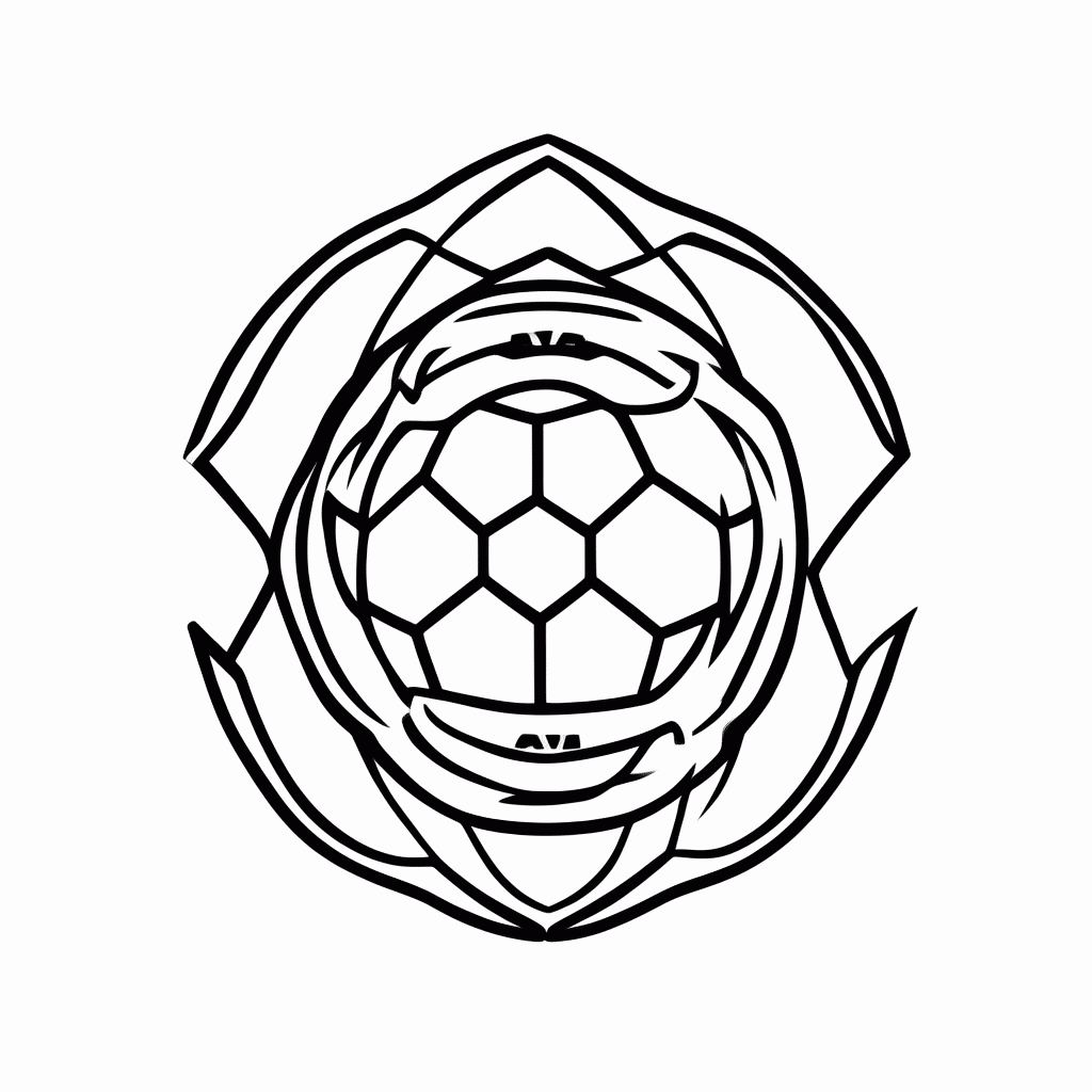 Desenho de Símbolo da Seleção de Camarões para colorir e imprimir grátis em folha A4