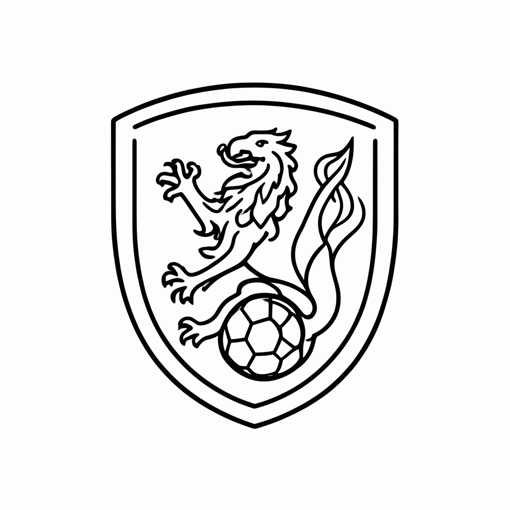 Desenho de Símbolo da Seleção da Escócia para colorir e imprimir grátis em folha A4