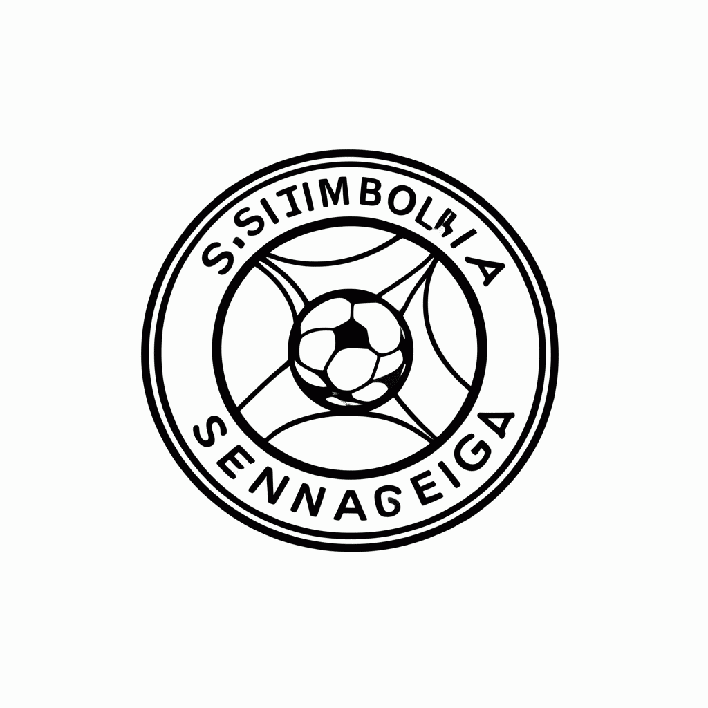 Desenho de Símbolo da Seleção do Senegal para colorir e imprimir grátis em folha A4