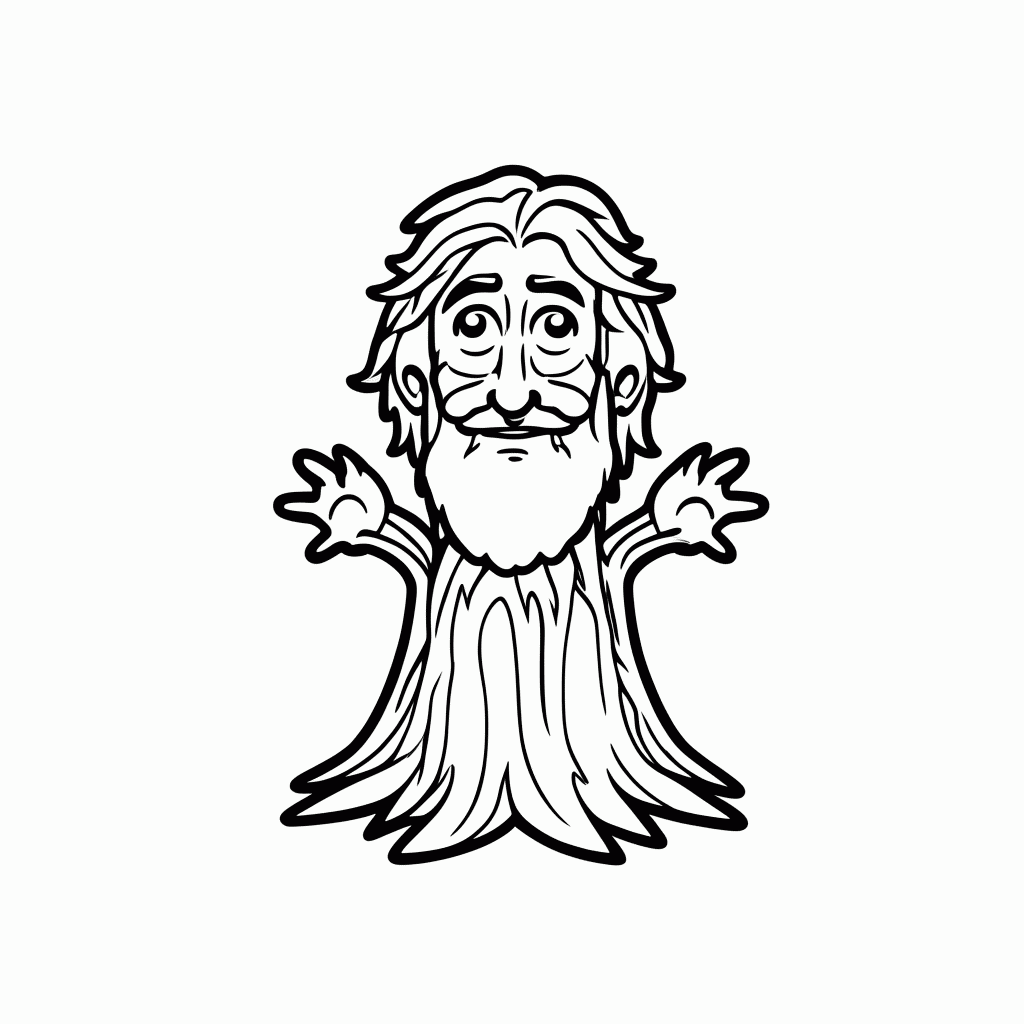 Desenho de Arvore Branca Gondor para colorir e imprimir grátis em folha A4