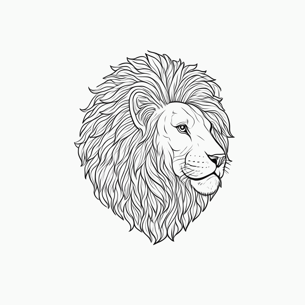 Desenho de Leao Signo para colorir e imprimir grátis em folha A4