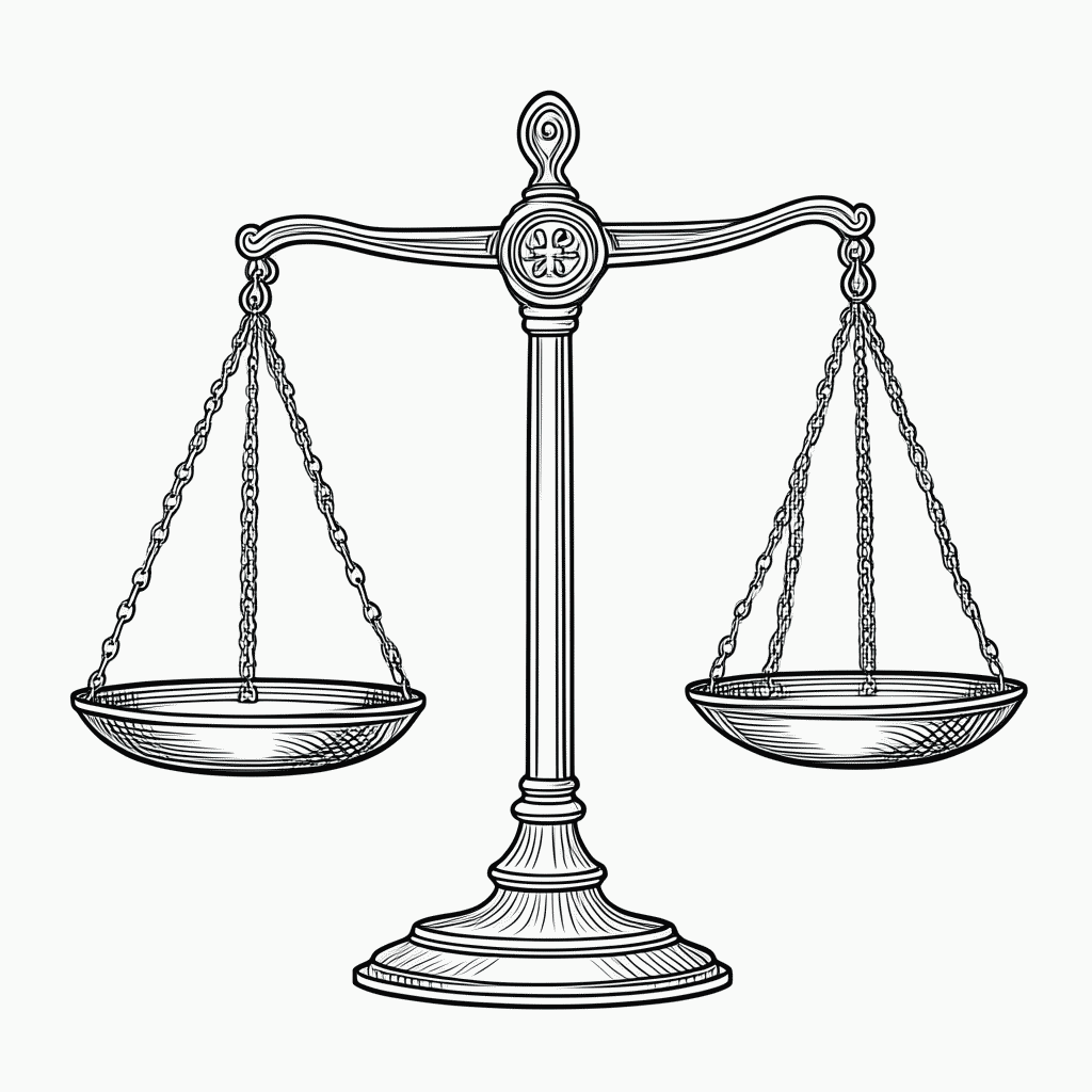 Desenho de Libra para colorir e imprimir grátis em folha A4